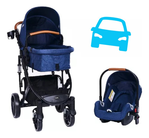 Cochecito Travel System Stark T+ Azul