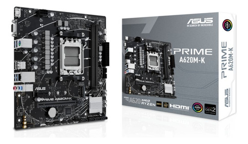 Tarjeta Madre Asus Prime A620m-k Am5 2x Ddr5 Micro Atx