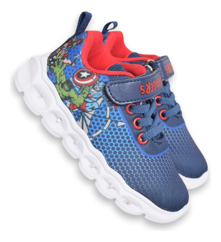 Zapatillas Marvel Niños Avengers Increible Hulk Luces 2602