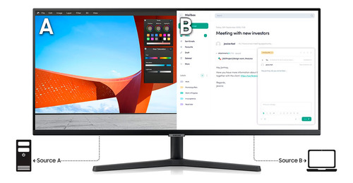 Monitor Ultrawide Samsung Viewfinity S5 34'' 2k 100hz 5ms Va
