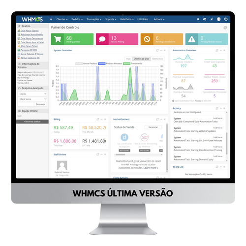 Whmcs 8.6 Ilimitado + Template Hostingo+ Instalação Grátis