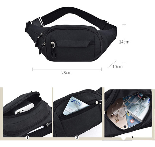 Cangurera Deportiva De Viaje, Cintura Pack Bolso De Paquete