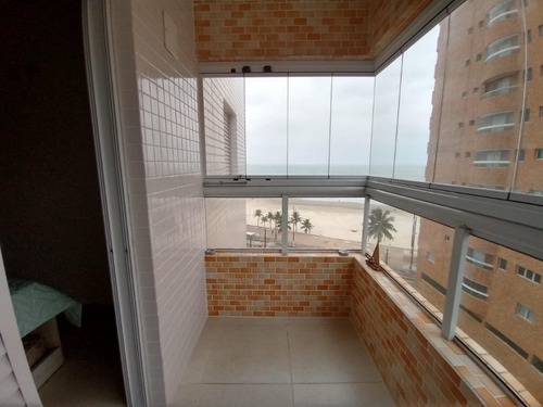 Apartamento Mobiliado E Planejado Com Vista Do Mar Com 3 Dormitórios À Venda, 94 M² Por R$ 550.000 - Mirim - Praia Grande/sp - Ap3544