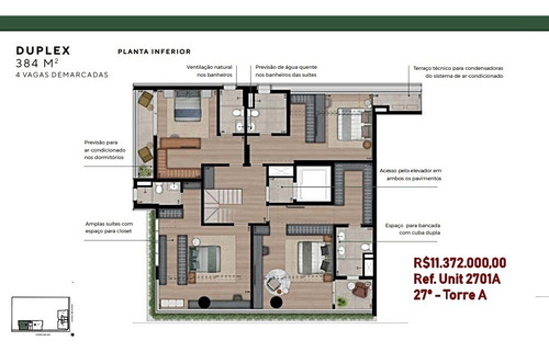 Deseja Inserir Relevância, Ou Confirmá-la, Na Forma De Viver A Cidade? Há Uma Planta De 194m² Finamente Decorada No Showroom Para Arder A Chama.