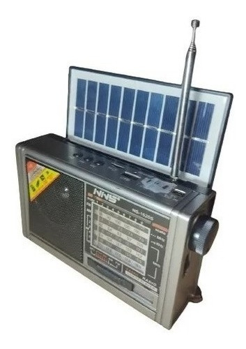 Imagen 4 de 6 de Radio Portatil Solar Linterna 8 Bandas Hifi Sd Usb Bluetooth