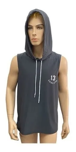 Lote 10 Pz Playera Sin Mangas Con Gorro Hombre Jera
