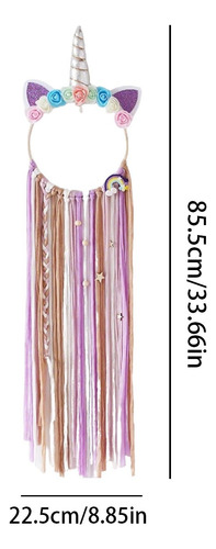 Atrapasueños Unicornio Yflores Paradormitorio De Ninas C Otro