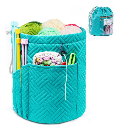Bolso De Lana Pequeño Para Almacenar Hilo Y Accesorios