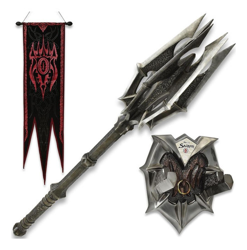 Maza De Sauron Bud K | Anillo Único Y Bandera De Guerra