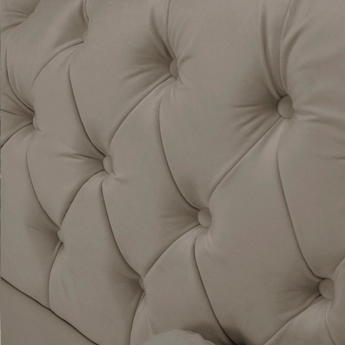 Imagem 7 de 8 de Divã Recamier Capitonê Mônaco 165 Cm Suede Marrom Rato