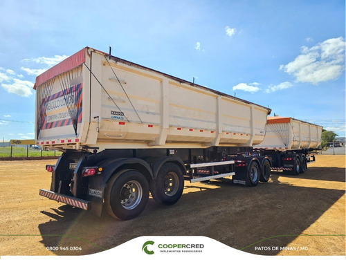 Carreta Rodocaçamba Randon 35m³ 22/22 C/ Lona Fácil 6 Eixos