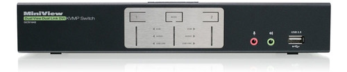 Iogear Dual View - Interruptor Kvmp Dvi De Doble Enlace Con