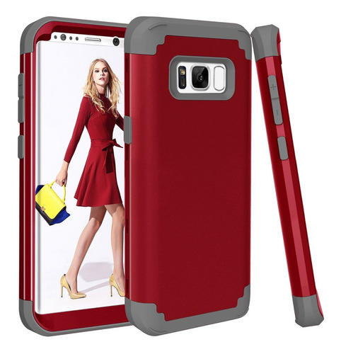 Funda Case Samsung S8/s8 Plus/s9/s9 Plus 360 Uso Rudo 3 En 1