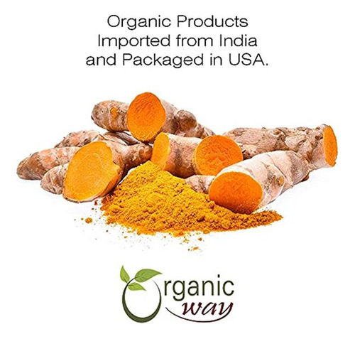 Organic Way Cúrcuma Raíz Orgánica 32oz Té Herbal