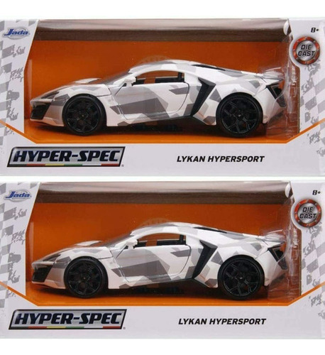 Lykan Hypersport Camuflaje Hyper Spec Escala 1:24 Jada Color Blanco