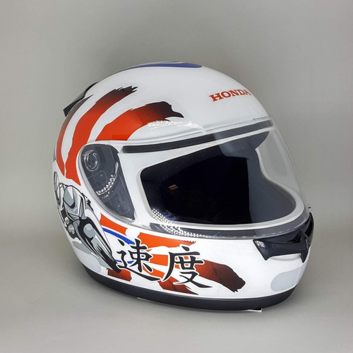 Capacete Honda Fechado Hfs Moto Japan Branco