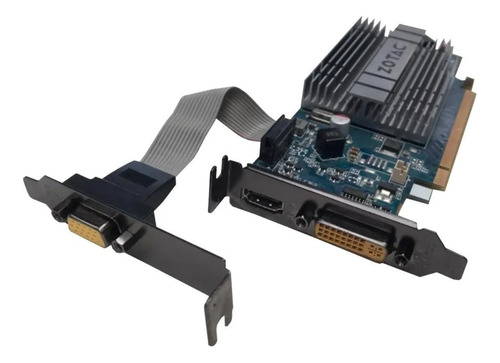 Placa De Vídeo Zotac Gforce 512mb 64bit Ddr3 Vga Dvi Hdmi (Usado)