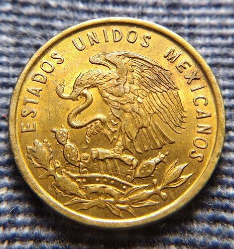 Moneda Un Centavo Espiga 1954, En Bronce 16mm. (Usado)