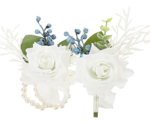 Set De Ramillete Y Ramo De Flores Artificiales Para Muñeca