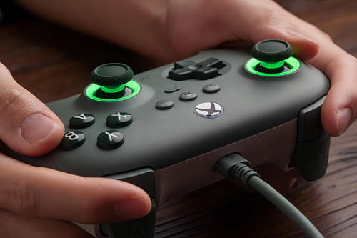 8bitdo Ultimate C Wired Control Para Xbox Series Hall Effect Cor Verde