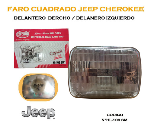 Jeep Cherokee Faro Cuadrado  (dd-id)