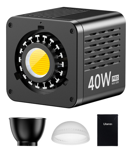 Luz De Vídeo Led Portátil Ulanzi De 40 W Pro Con Adaptador