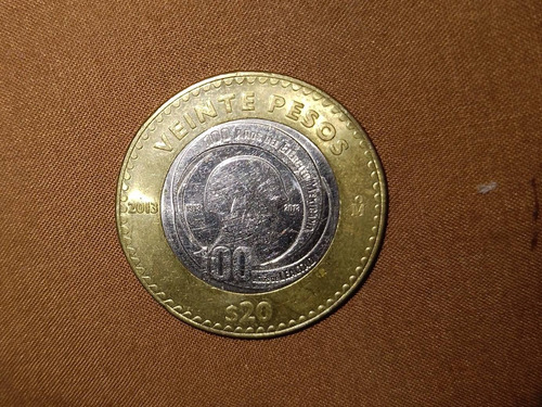 Moneda De 20 Pesos Conmemorativa D Los 100 Años Del Ejercito