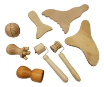 Comprar Set 8 Masajeadores Maderoterapia Facial Cuello Papada 