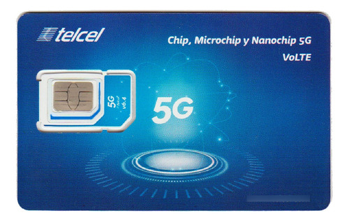 Sim Chip Telcel 30 Días 6 Gb Recarga 150