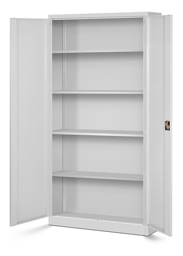Imagen 4 de 8 de Armario Archivador Metálico 4 Estantes 1.90 Puerta Y Llave