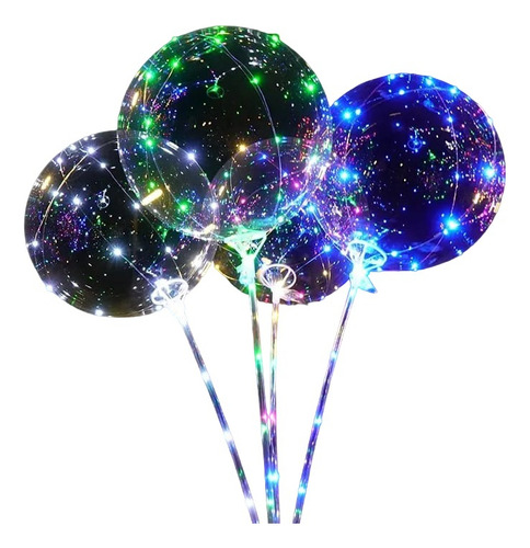 Globo Gigante Con Luces Led Colores Cotillon Aire O Helio