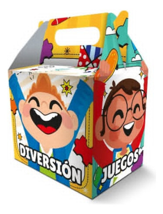 Caja Cotillón Infantil.motivo Día Del Niño.pack 12 Unds
