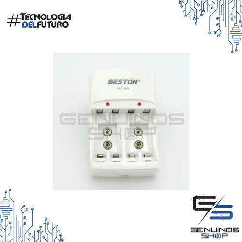 Imagen 3 de 4 de Cargador Beston Con 4 Baterías Aa De 2700 Mah