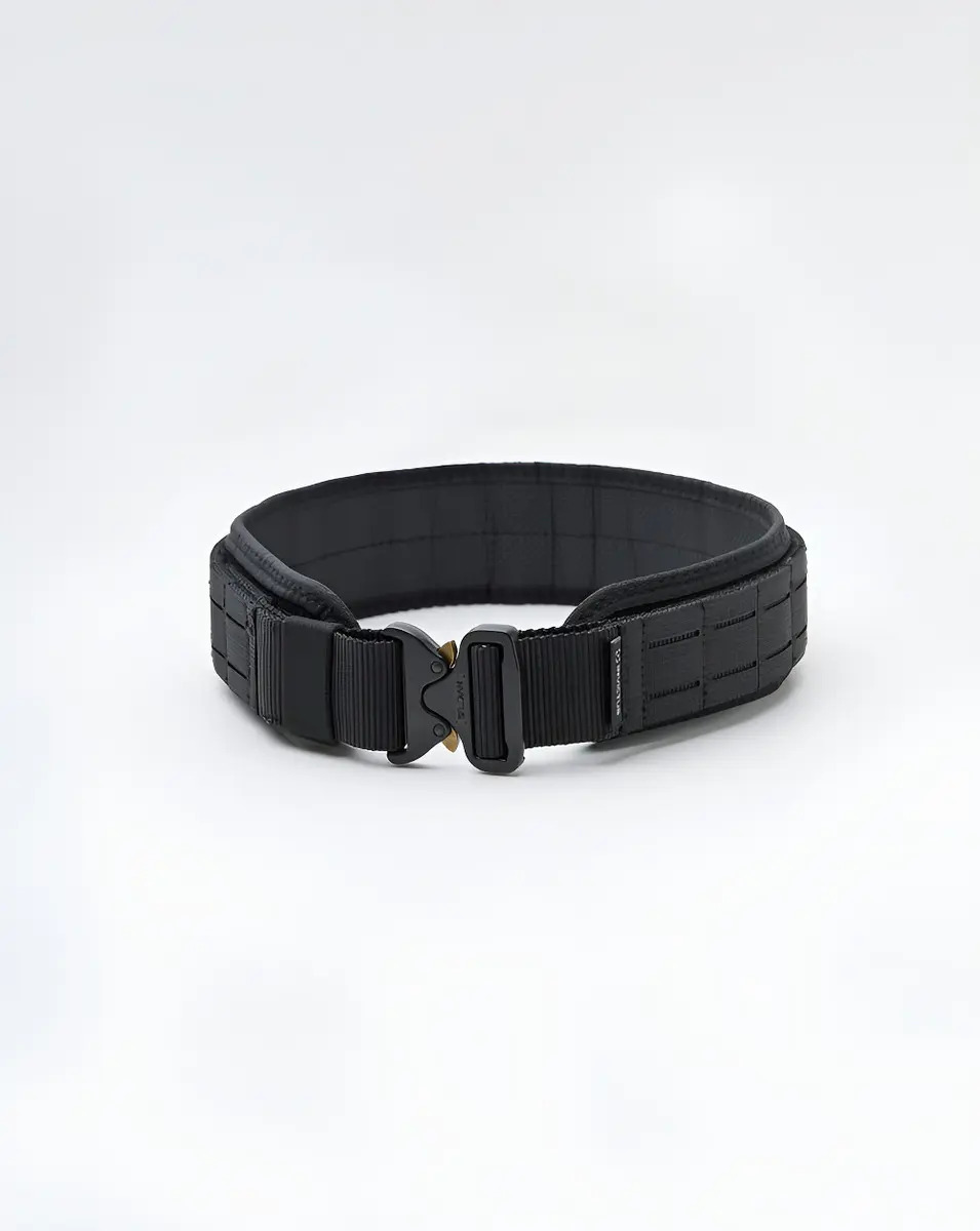 Cinto Rigger Extreme Invictus Preto Fasten Tático Modular Desenho Do Tecido Lisa Tamanho P