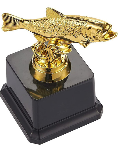 Juvale Pequeño Premio Trofeo De Pesca De Oro Para Ceremonias