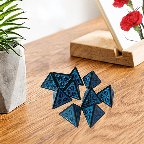 2 Dados De Varios Lados Dados De Acrílico Juegos De Azul