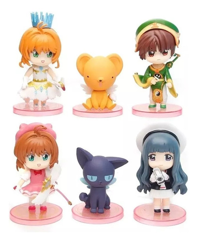 Figuras Serie Anime Sakura Cardcaptor Kero Syaoran Muñecos 