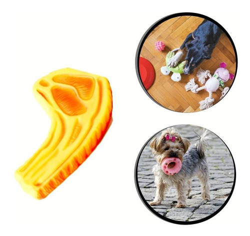 Bife Borracha Interativo Cachorro Emissor De Som Brinquedo