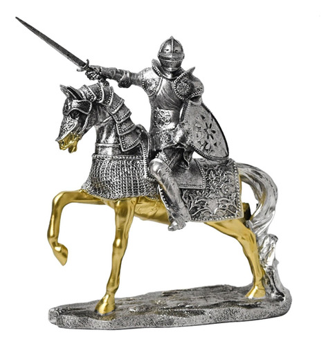 Estatua De Caballero Figura De Caballero Pieza De Arte De