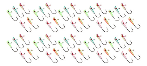 Kit De Cebo Jig Heads, 50 Unidades, Plantillas De Pesca En H