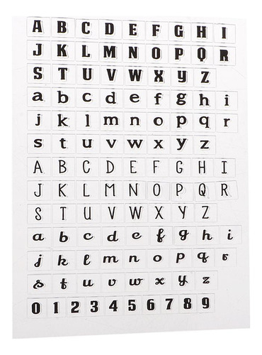 2 Sellos Transparentes Para Hacer Tarjetas Letras16cm