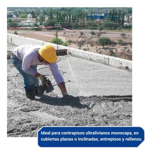 Isolrap Contrapiso Ultraliviano Aislante Térmico X 20 Kg