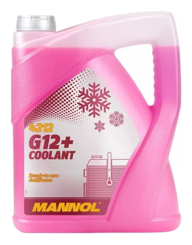 Líquido Refrigerante Mannol G12+ Bidón 5 Litros - Rosa