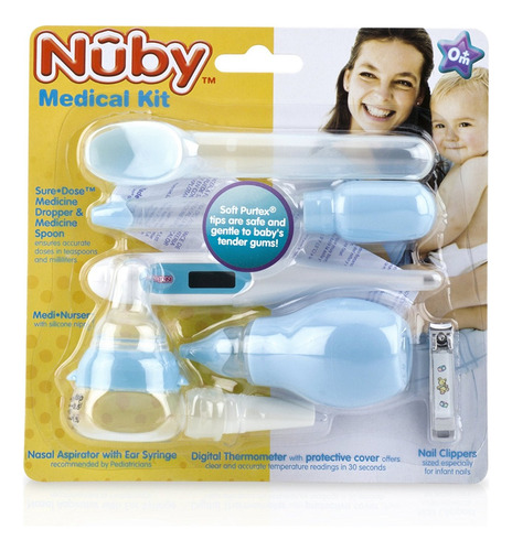 Nuby 7-pieza Kit Médico, Los Colores Pueden Variar