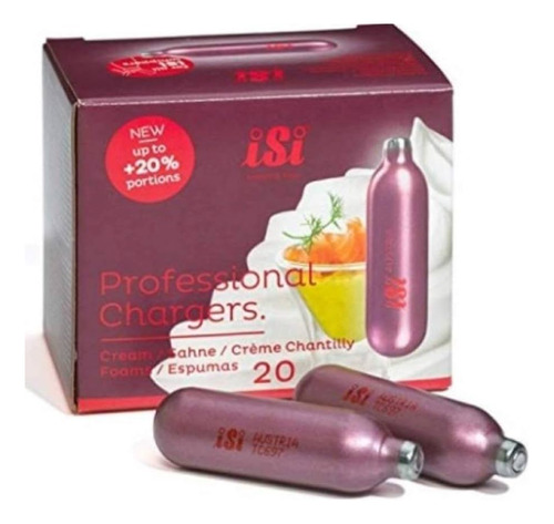 Accesorios 10 Cargas De Crema Isi 8.4g N2o Cocina Molecular