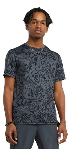 Champion Playera Classic Aop Tee Marble Gris Oscuro
