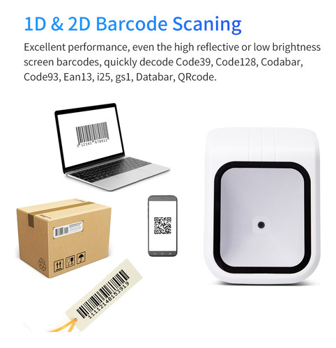 Zh Escáner De Código Qr 1d/2d Con Voz Y Usb Para Venta