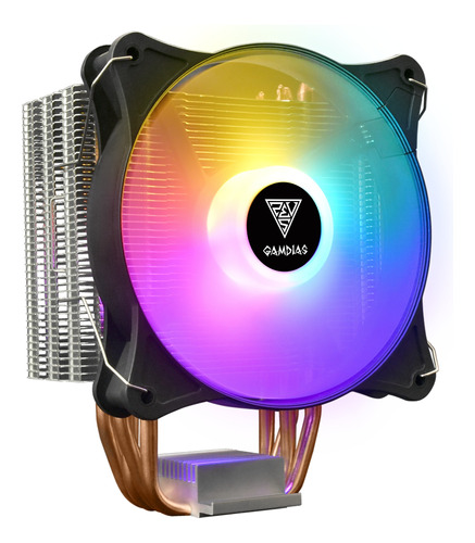 Disipador Air Cooler Cpu Gamdias Boreas E1-410 Lite Rgb 