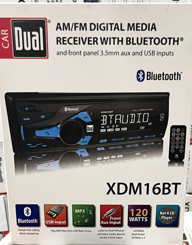 Autoestéreo Para Auto Dual Xdm16bt Bluetooth, Usb Saldos (Usado)