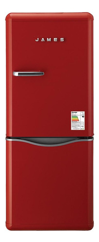 Heladera auto defrost James J 153 pure red con freezer 141L 220V - 240V